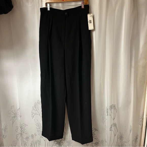 Rena Rowan New‎ Black High-Waisted pleated Trousers. Size 14 - Picture 2 of 12
